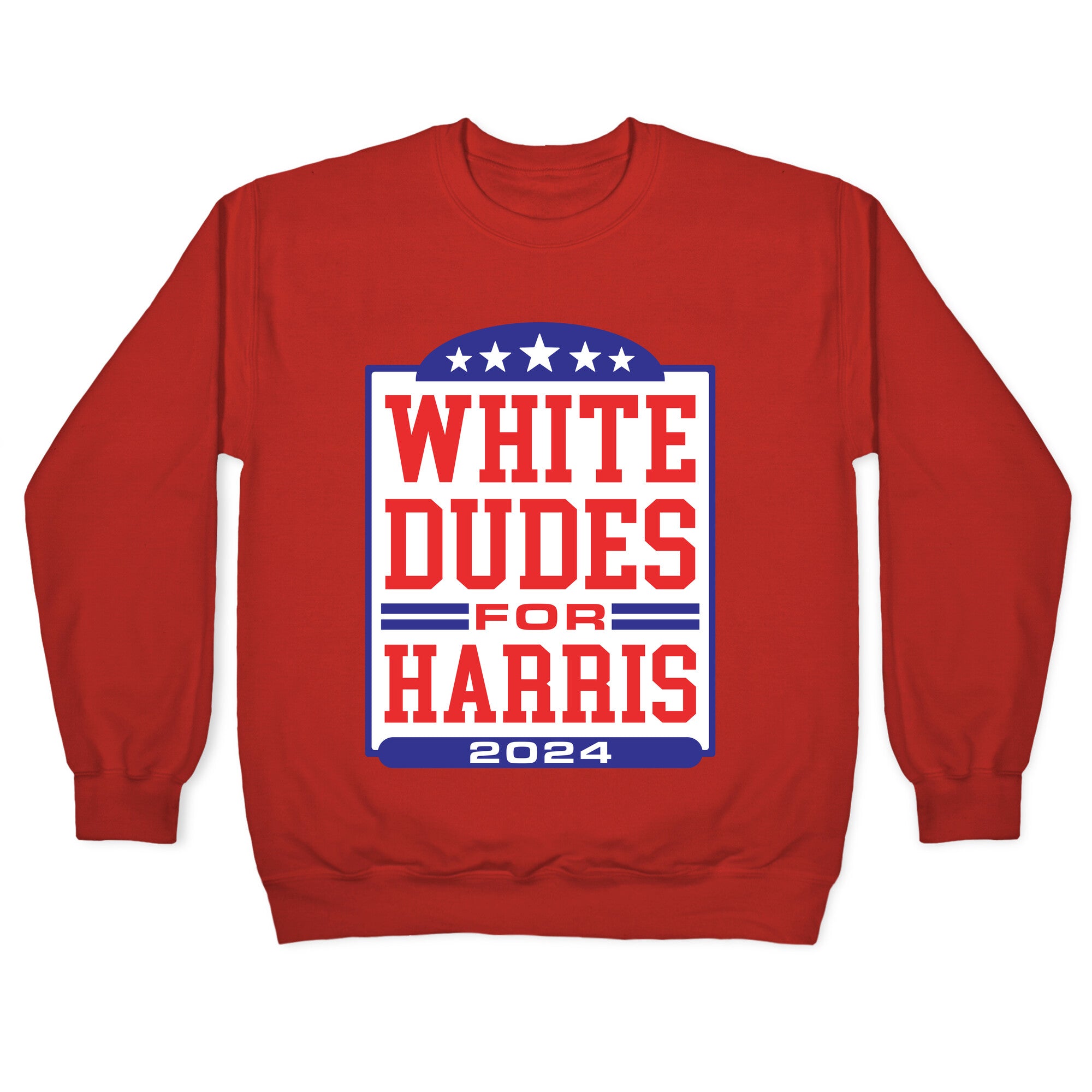White Dudes for Harris 2024 Crewneck Sweatshirt