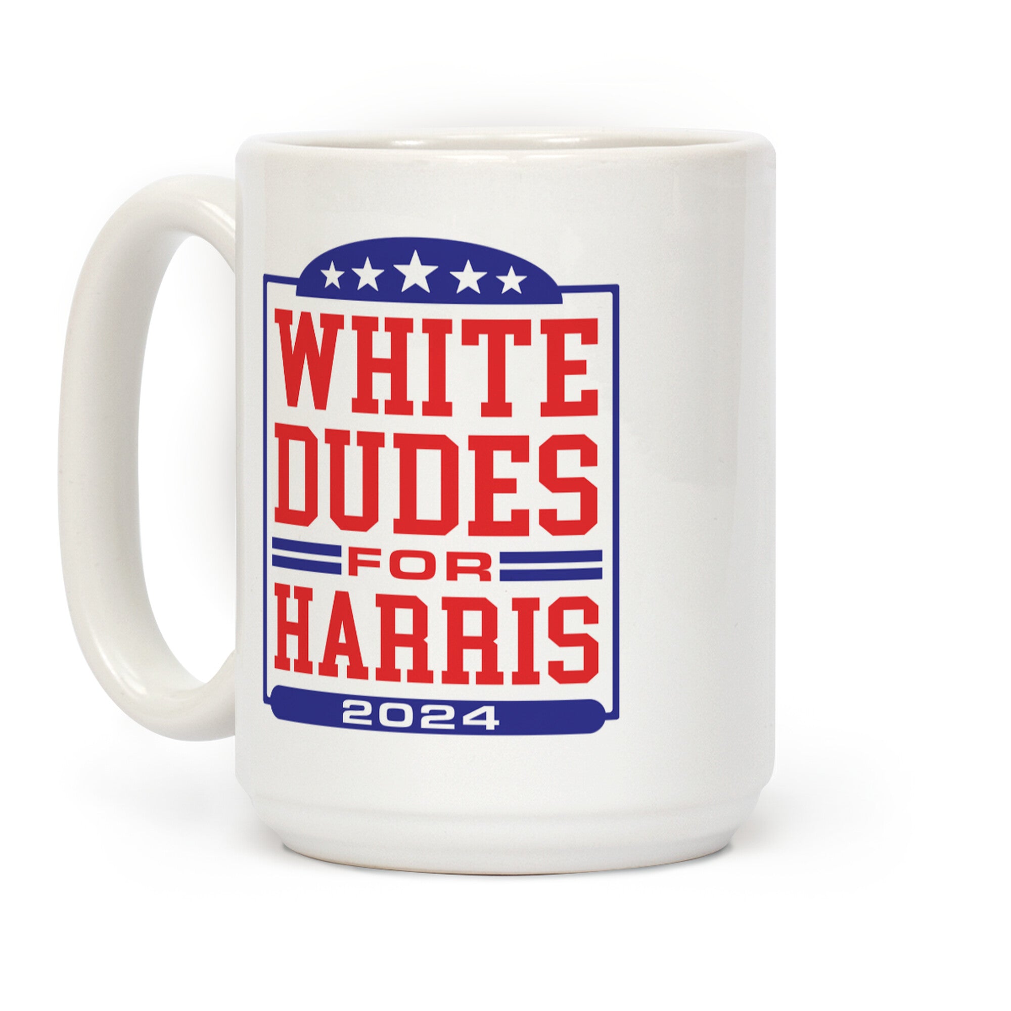 White Dudes for Harris 2024 Coffee Mug