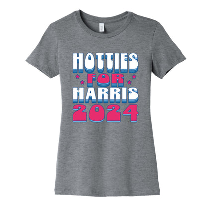 Hotties for Kamala Harris Womens Cotton Tee