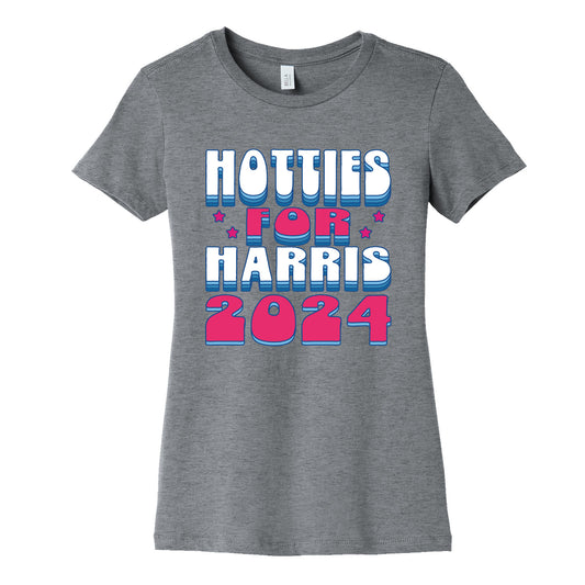 Hotties for Kamala Harris Womens Cotton Tee