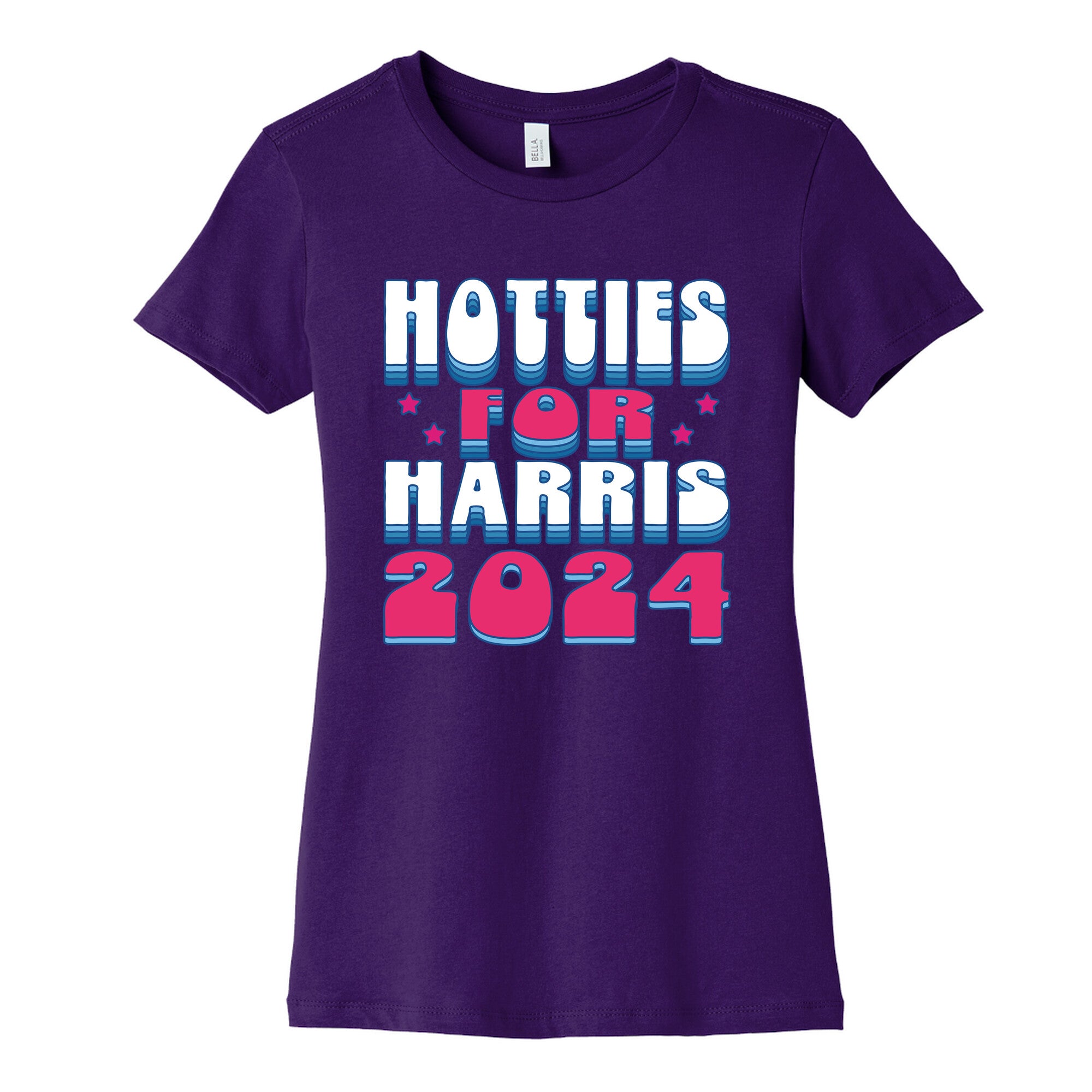 Hotties for Kamala Harris Womens Cotton Tee
