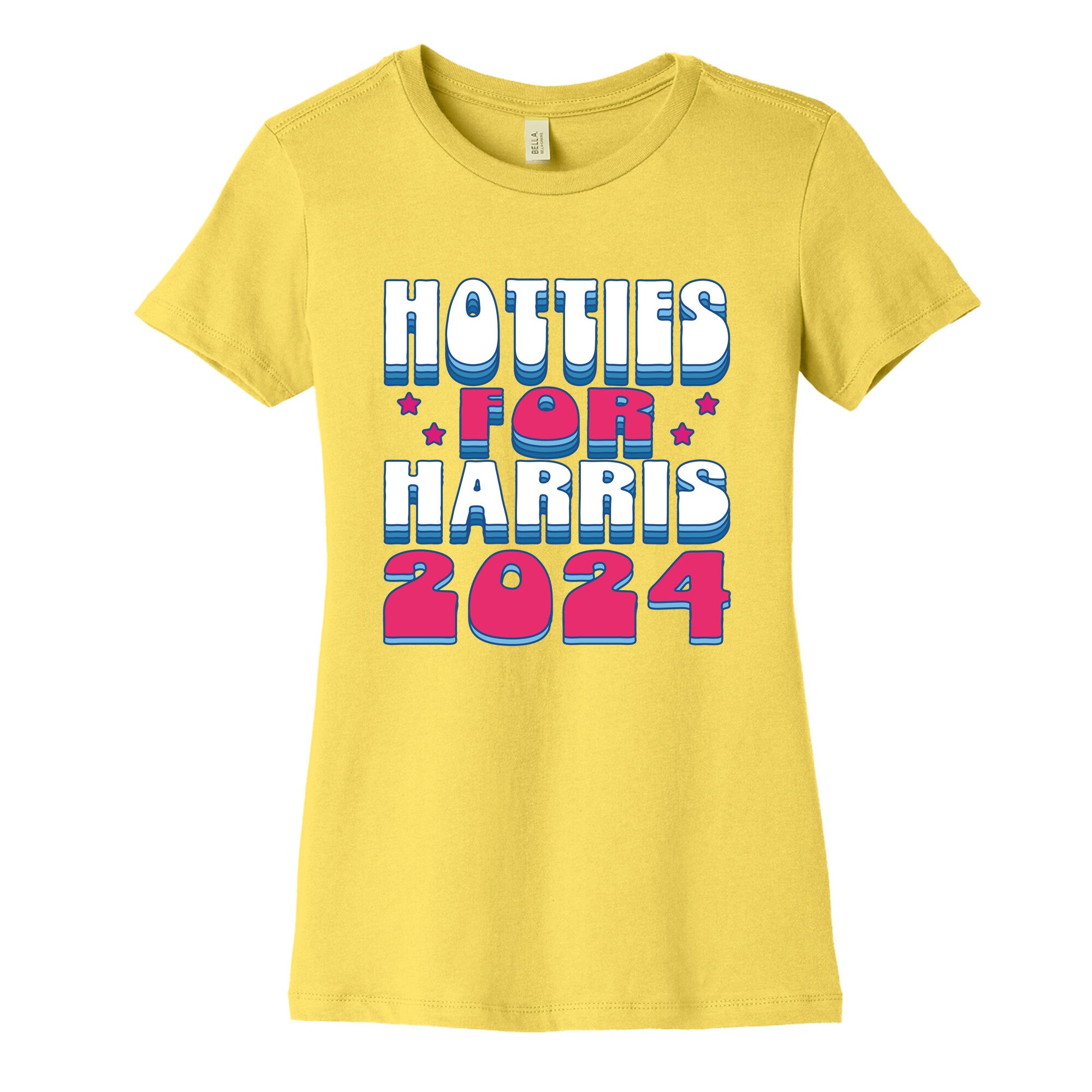 Hotties for Kamala Harris Womens Cotton Tee