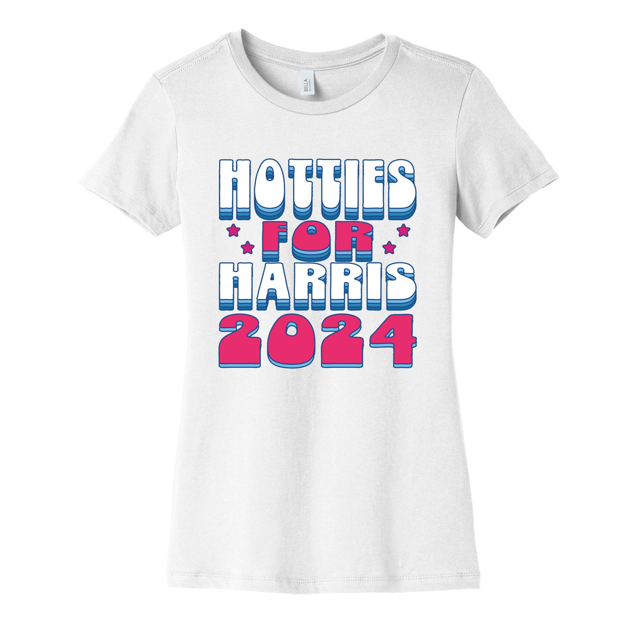 Hotties for Kamala Harris Womens Cotton Tee