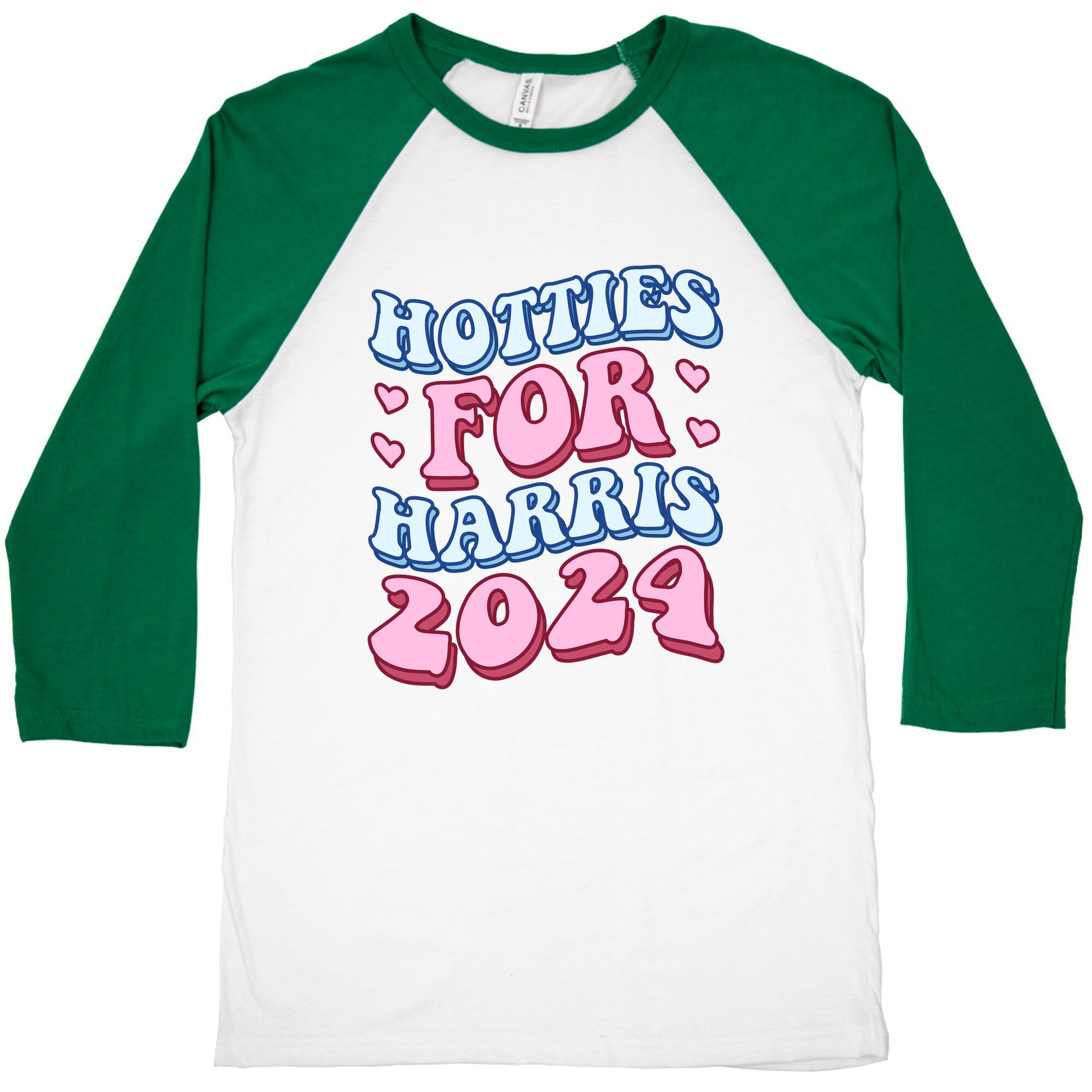 Hotties for Harris 2024 Baseball Tee