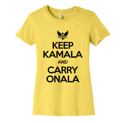 Keep Kamala and Carry Onala Womens Cotton Tee