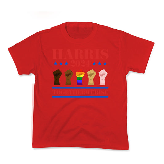 Together We Rise Harris 2024 Kids Tee