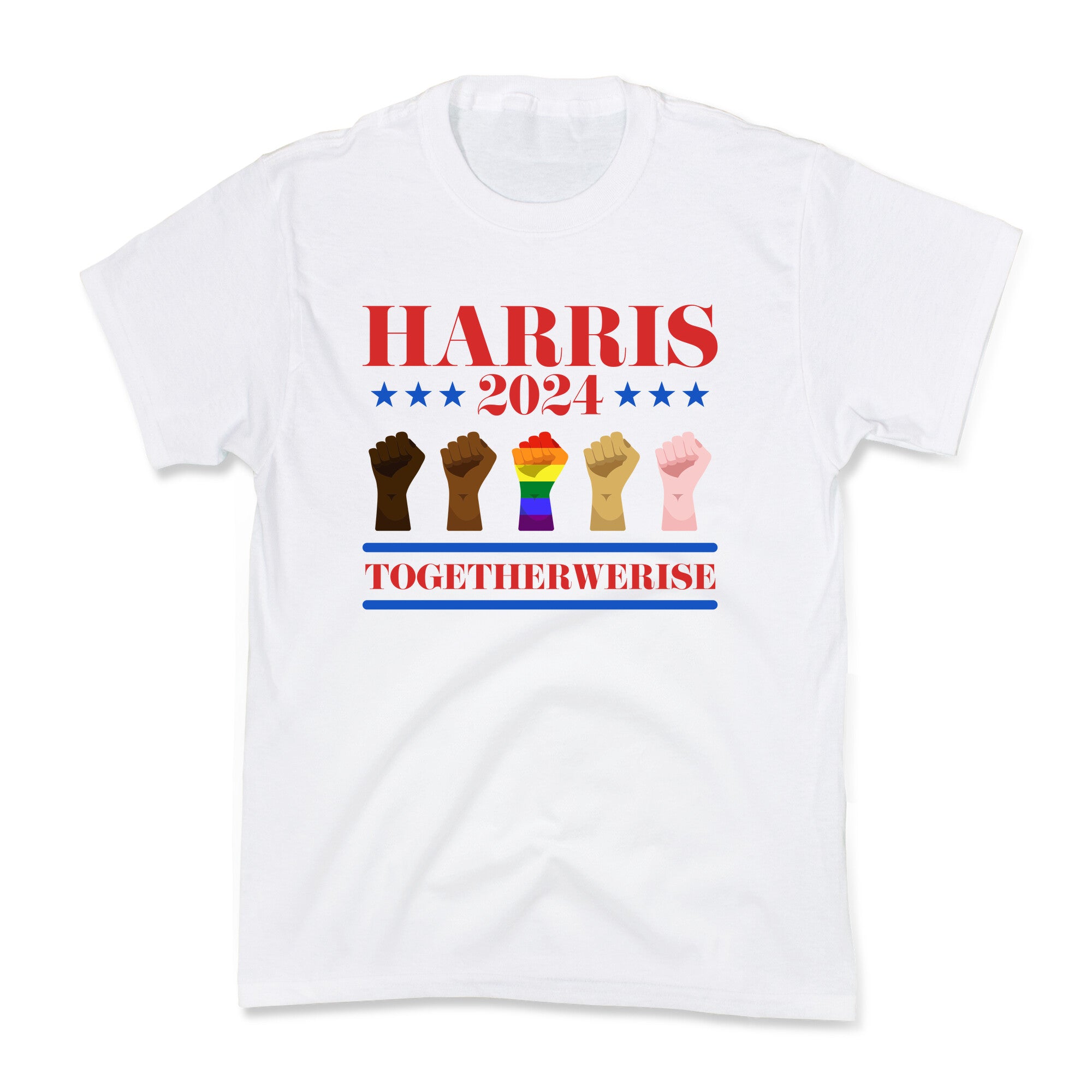 Together We Rise Harris 2024 Kids Tee
