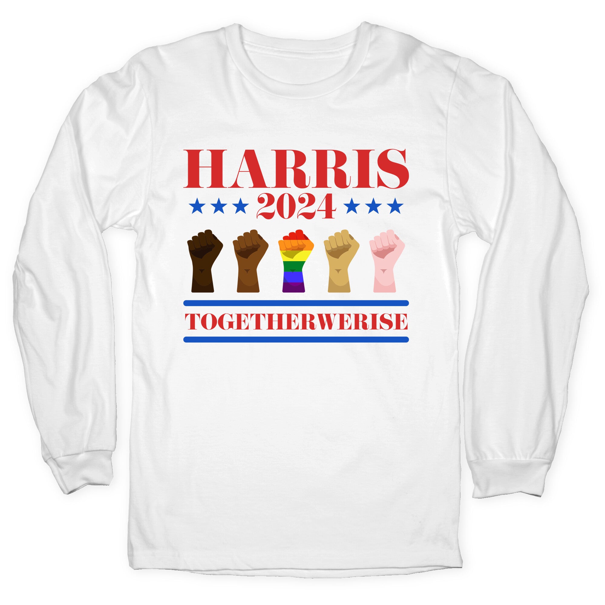 Together We Rise Harris 2024 Longsleeve Tee