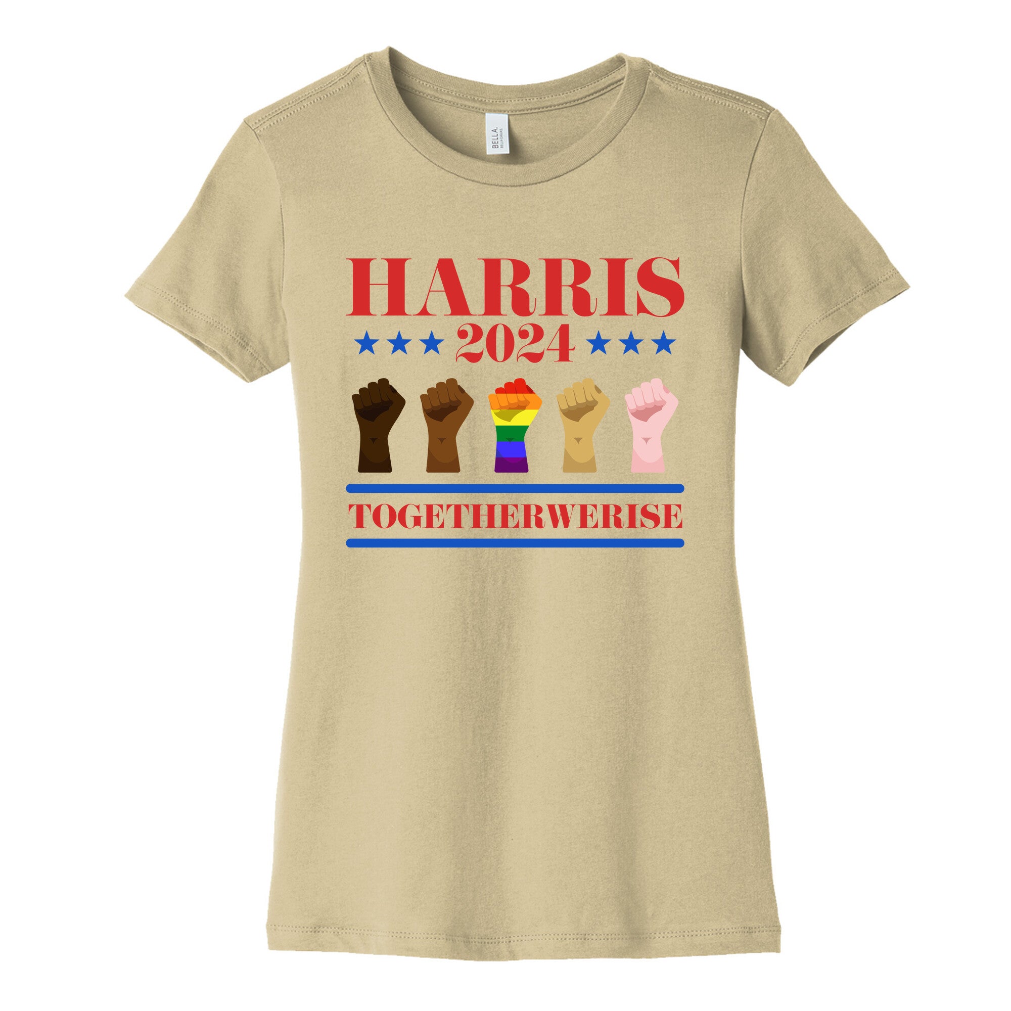Together We Rise Harris 2024 Womens Cotton Tee