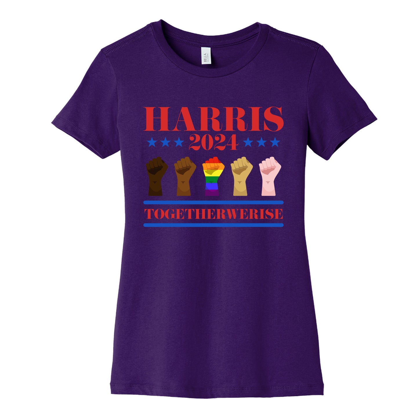 Together We Rise Harris 2024 Womens Cotton Tee