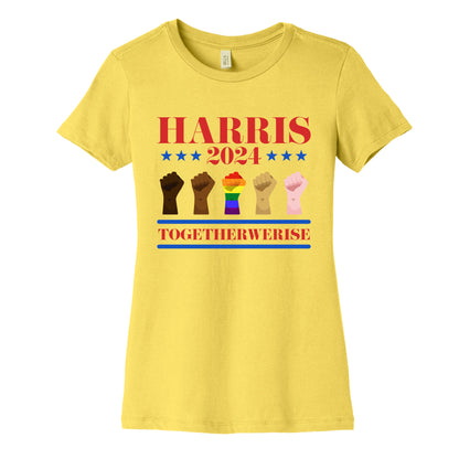 Together We Rise Harris 2024 Womens Cotton Tee