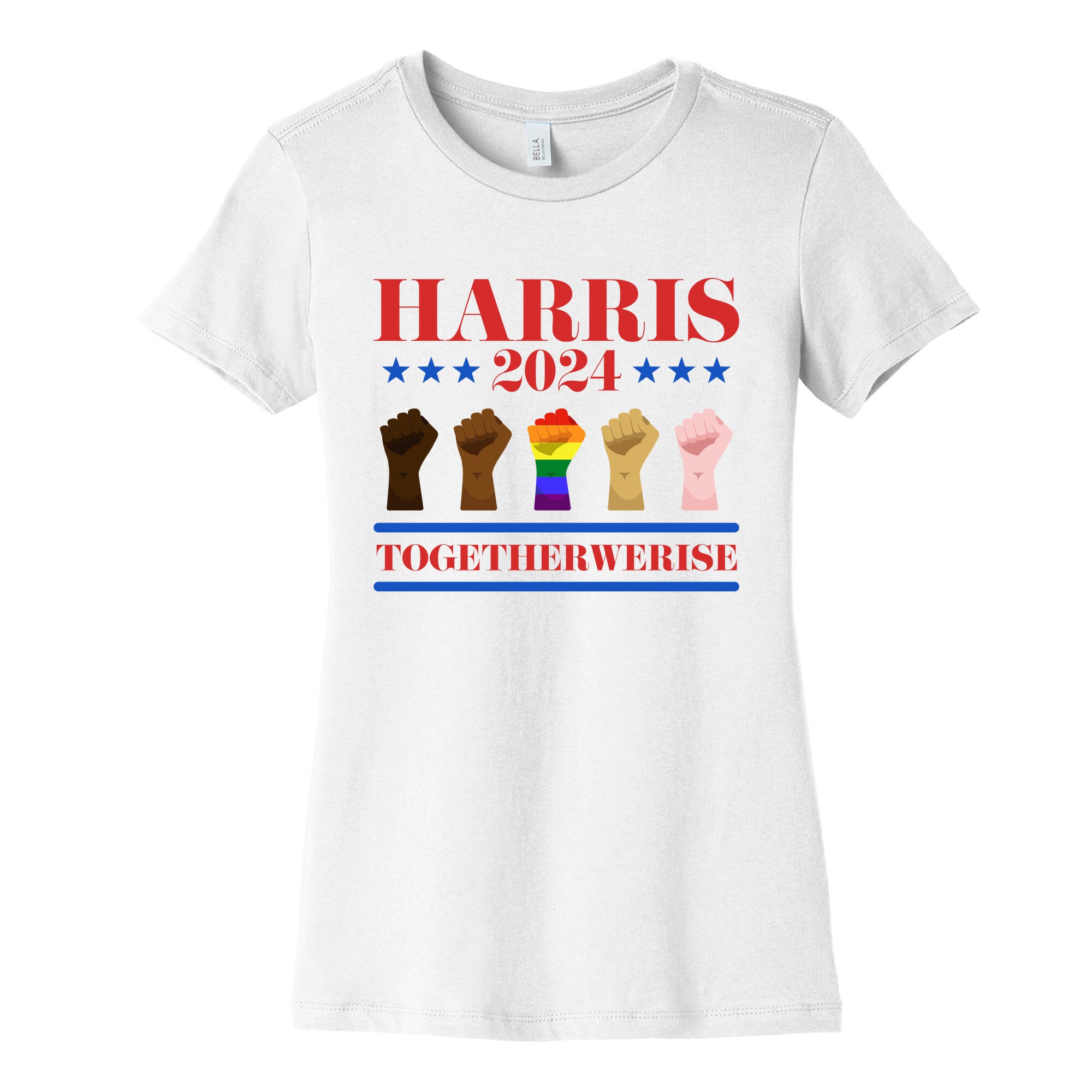 Together We Rise Harris 2024 Womens Cotton Tee