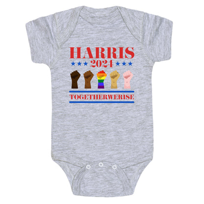 Together We Rise Harris 2024 Baby One-Piece