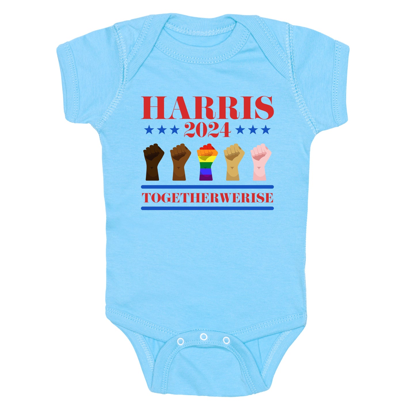 Together We Rise Harris 2024 Baby One-Piece