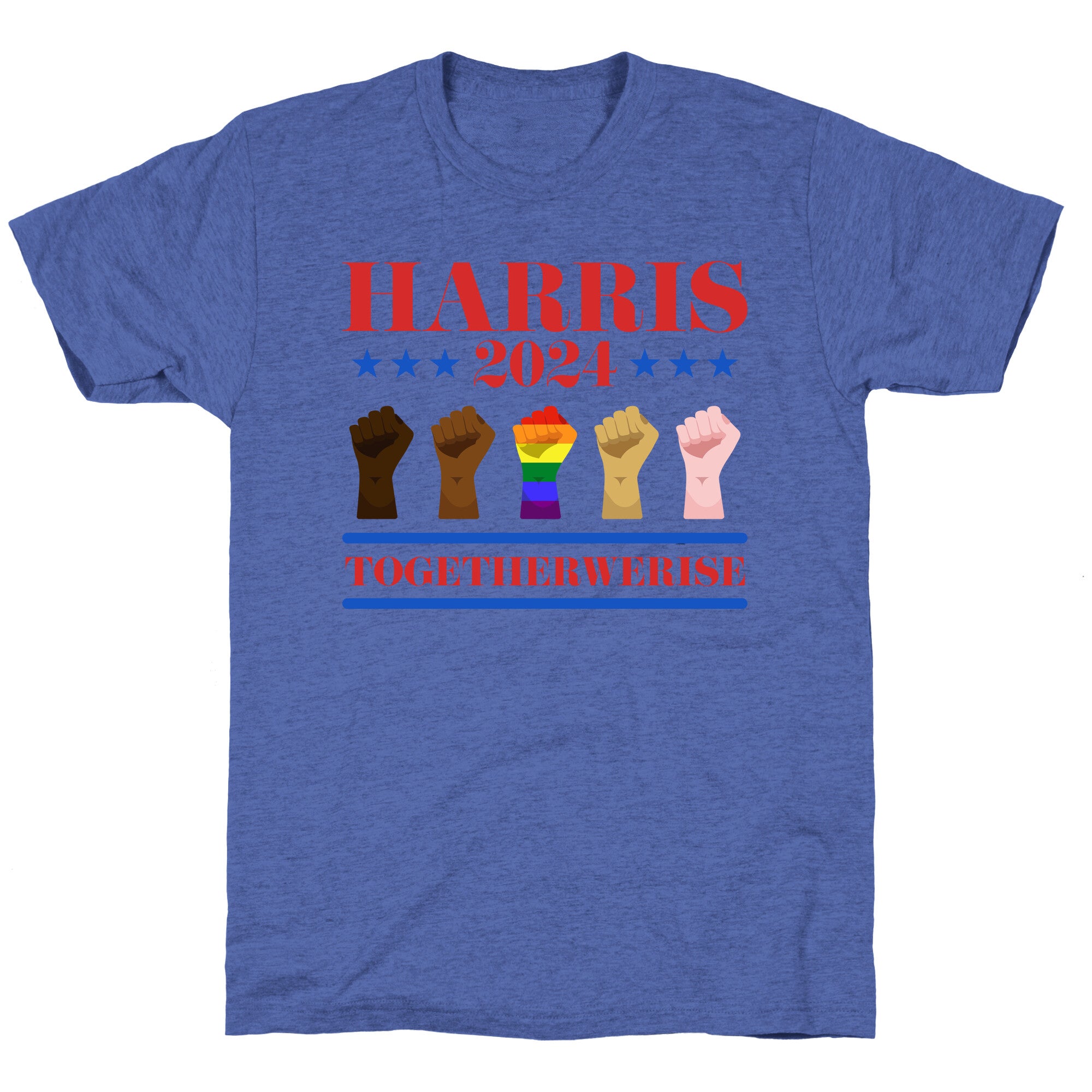 Together We Rise Harris 2024 Unisex Triblend Tee