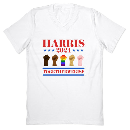 Together We Rise Harris 2024 V-Neck