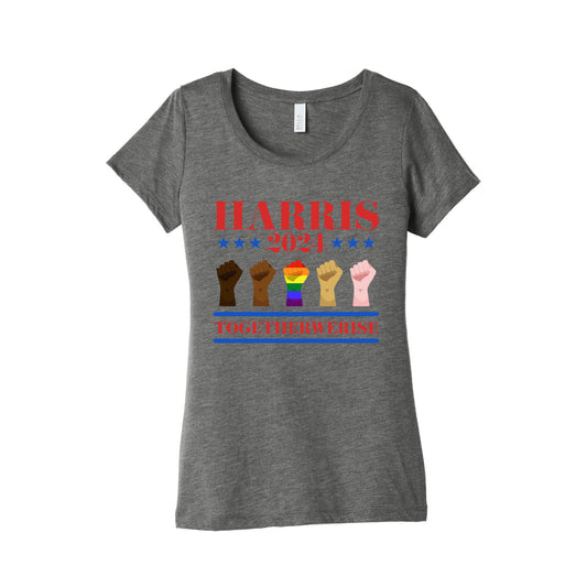 Together We Rise Harris 2024 Womens Triblend Tee