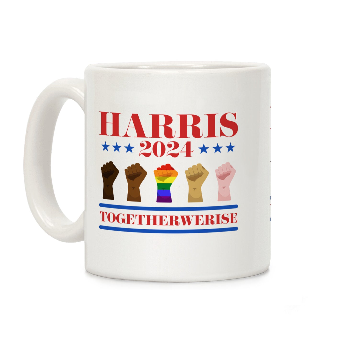 Together We Rise Harris 2024 Coffee Mug