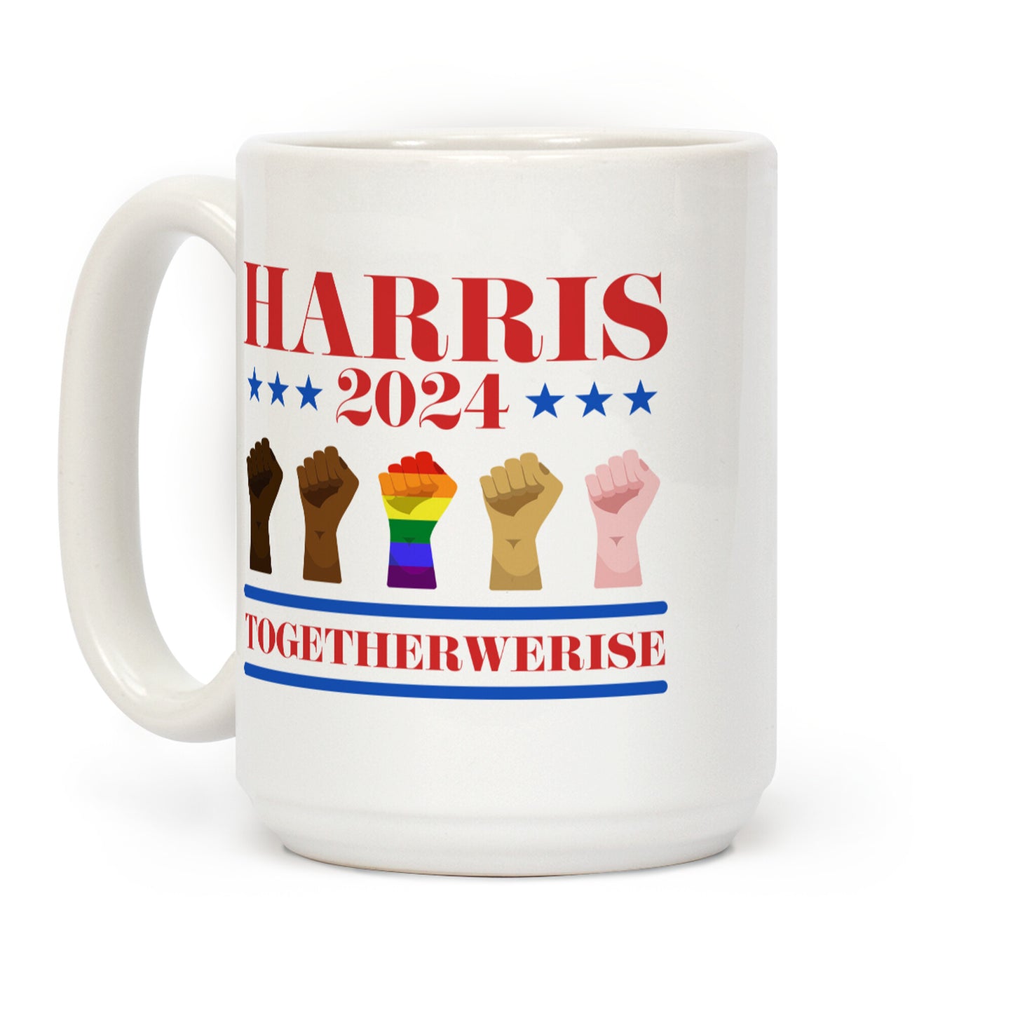 Together We Rise Harris 2024 Coffee Mug