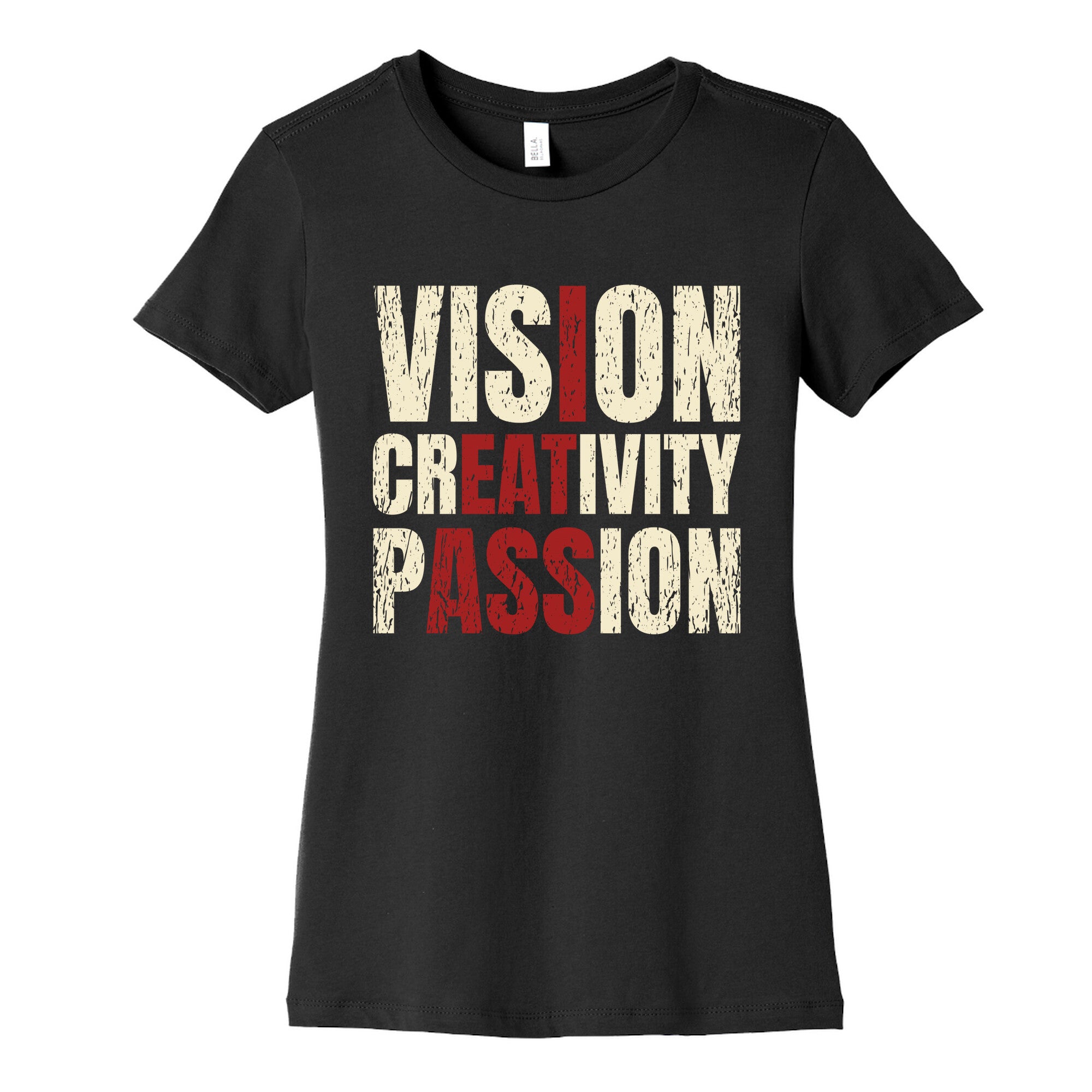 Vision Creativity Passion Womens Cotton Tee
