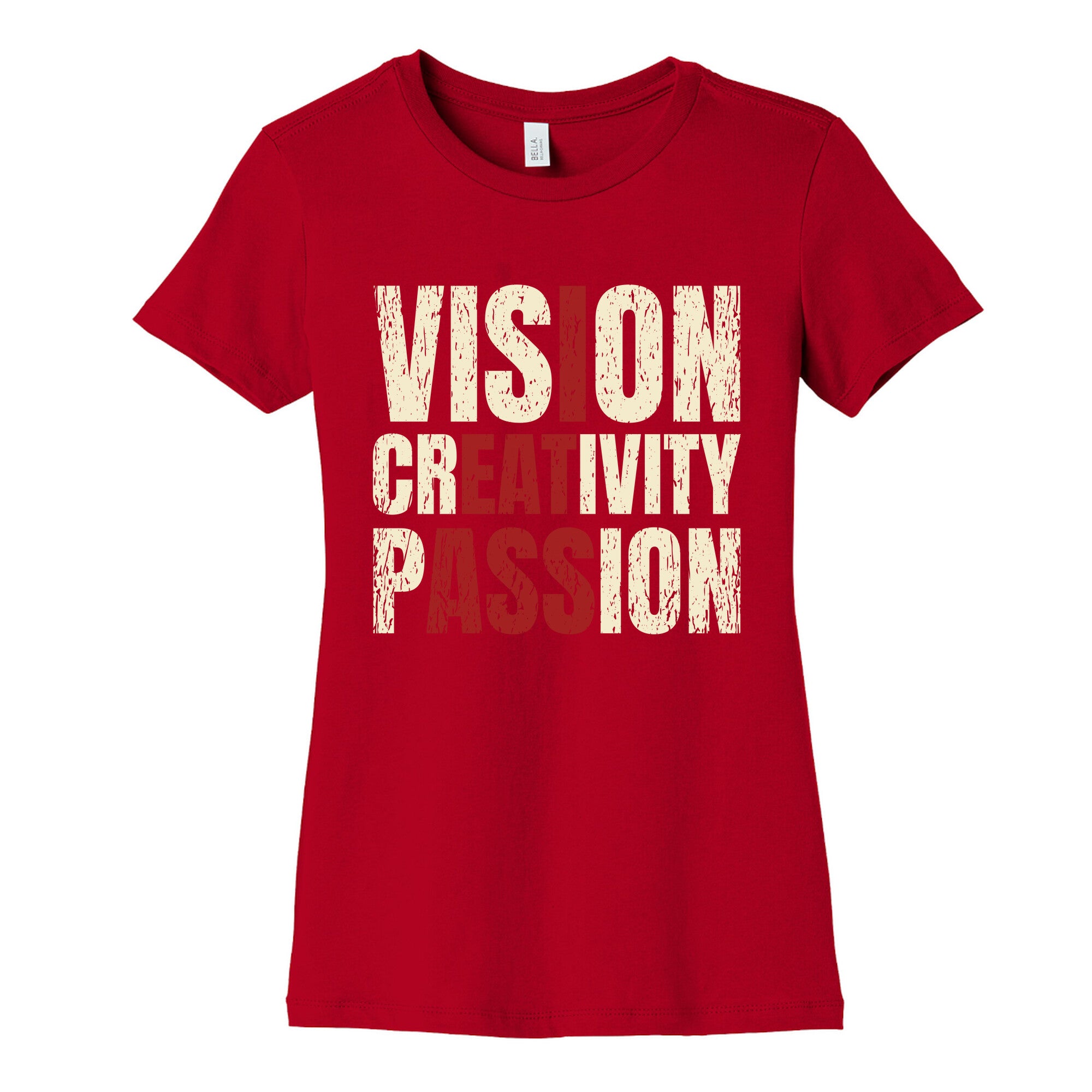 Vision Creativity Passion Womens Cotton Tee