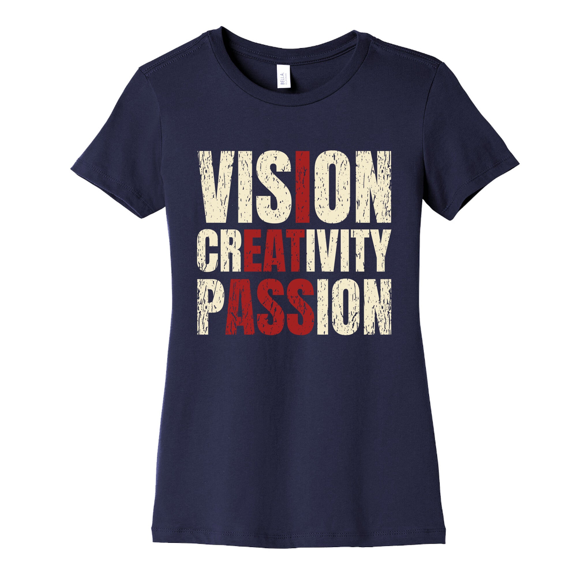 Vision Creativity Passion Womens Cotton Tee