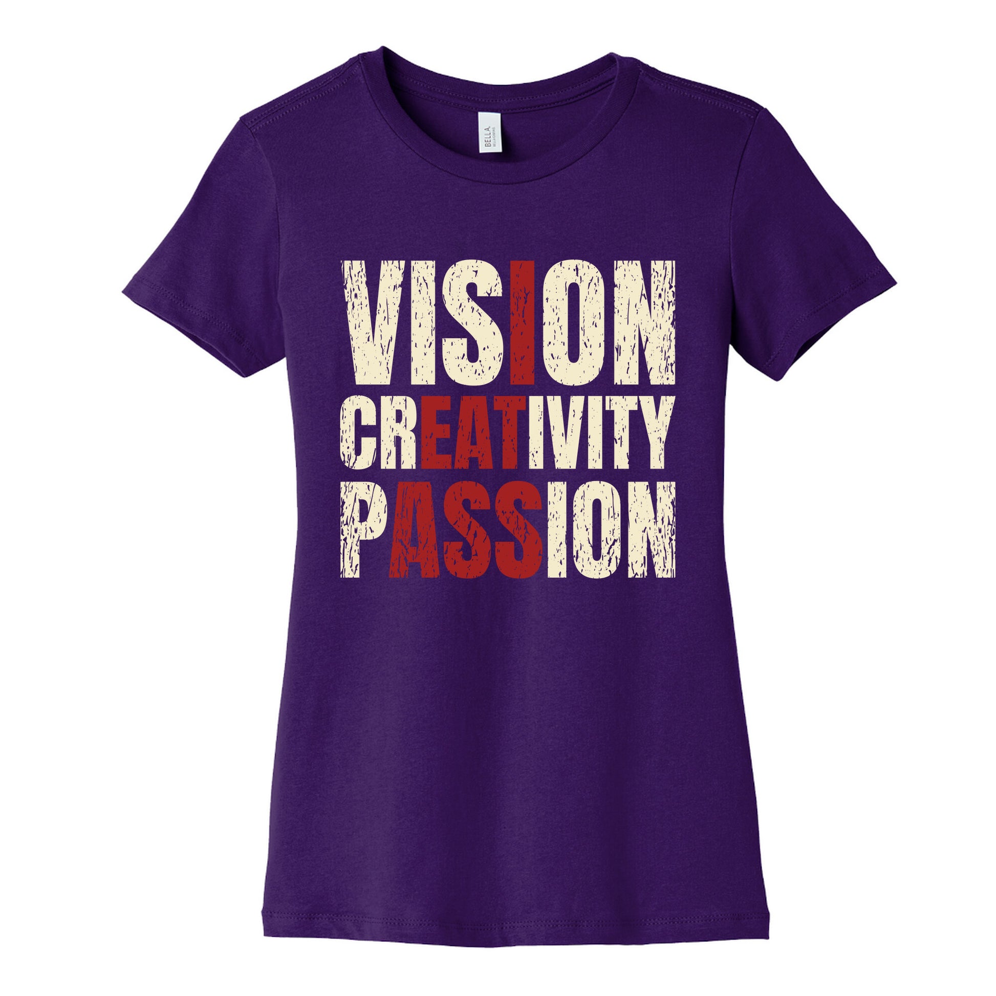 Vision Creativity Passion Womens Cotton Tee