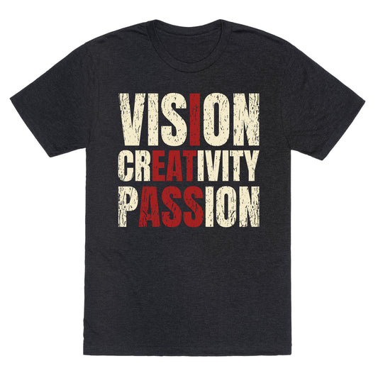 Vision Creativity Passion Unisex Triblend Tee