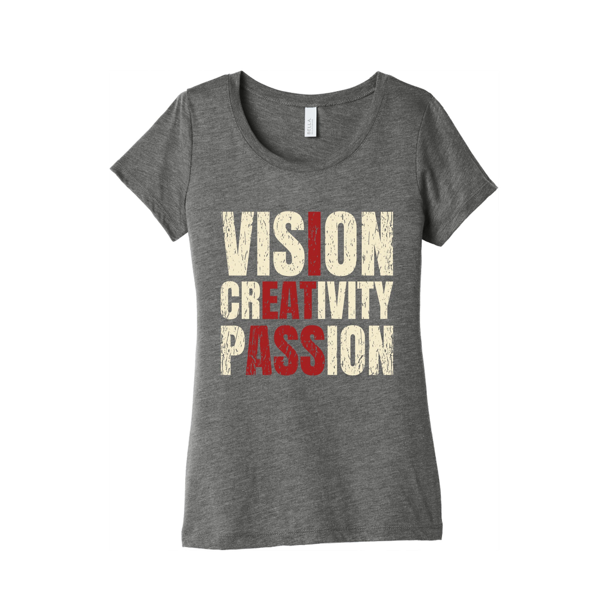 Vision Creativity Passion Womens Triblend Tee