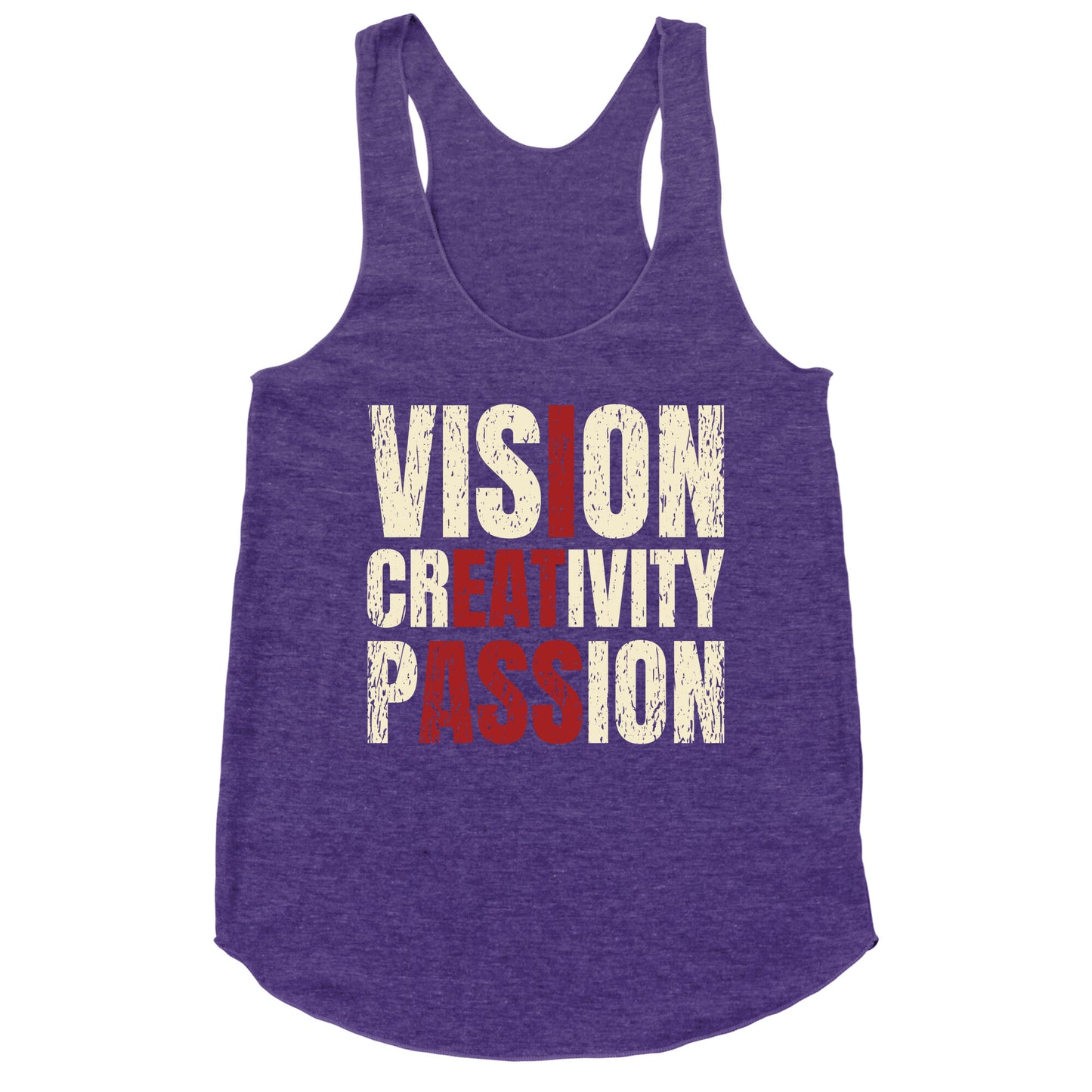 Vision Creativity Passion Racerback Tank