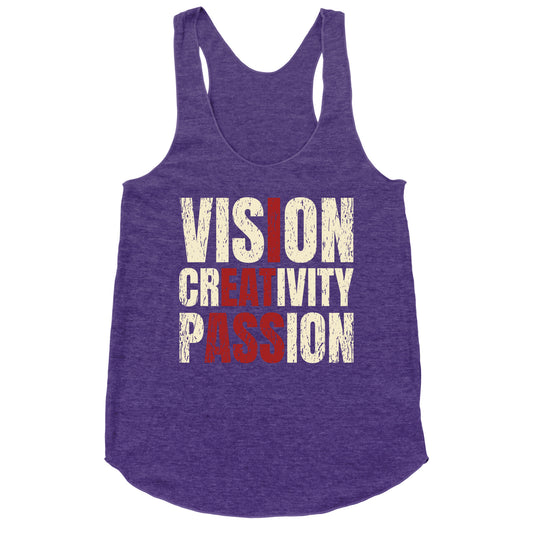 Vision Creativity Passion Racerback Tank