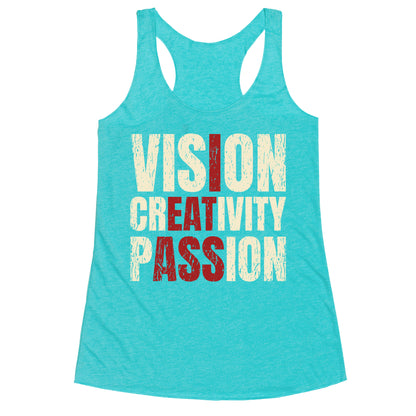 Vision Creativity Passion Racerback Tank