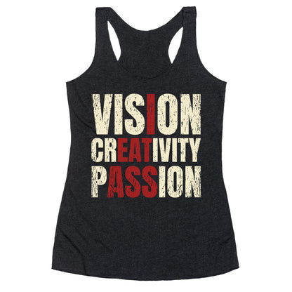 Vision Creativity Passion Racerback Tank