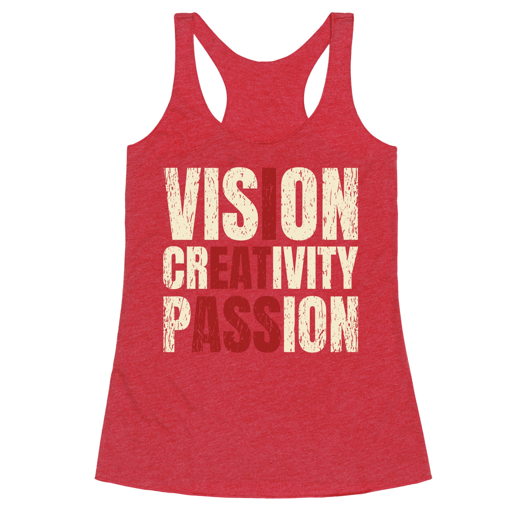 Vision Creativity Passion Racerback Tank