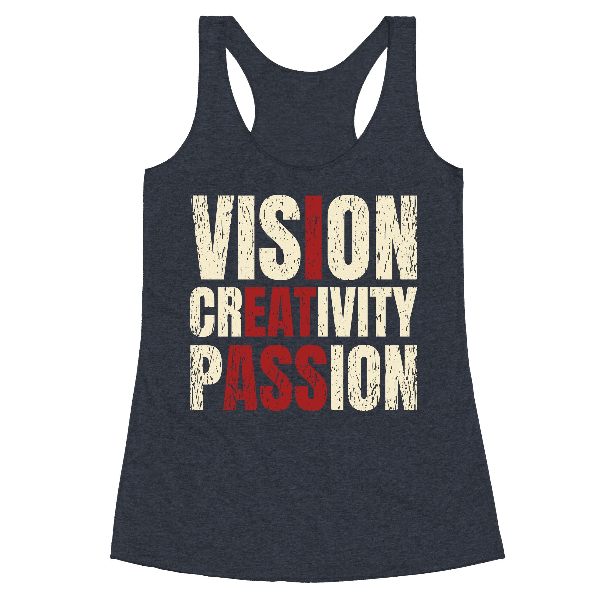 Vision Creativity Passion Racerback Tank