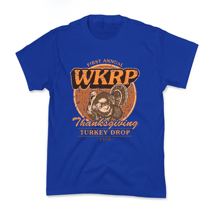 WKRP Turkey Drop Kids Tee