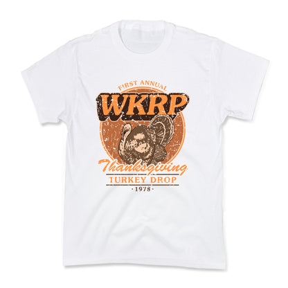 WKRP Turkey Drop Kids Tee