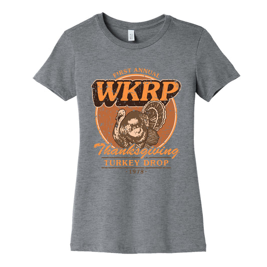 WKRP Turkey Drop Womens Cotton Tee