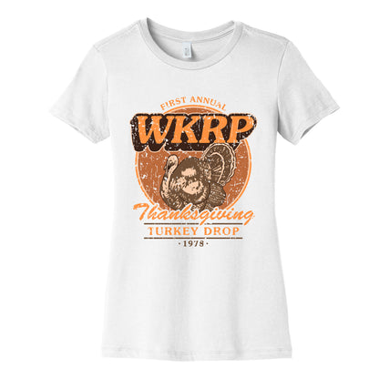 WKRP Turkey Drop Womens Cotton Tee