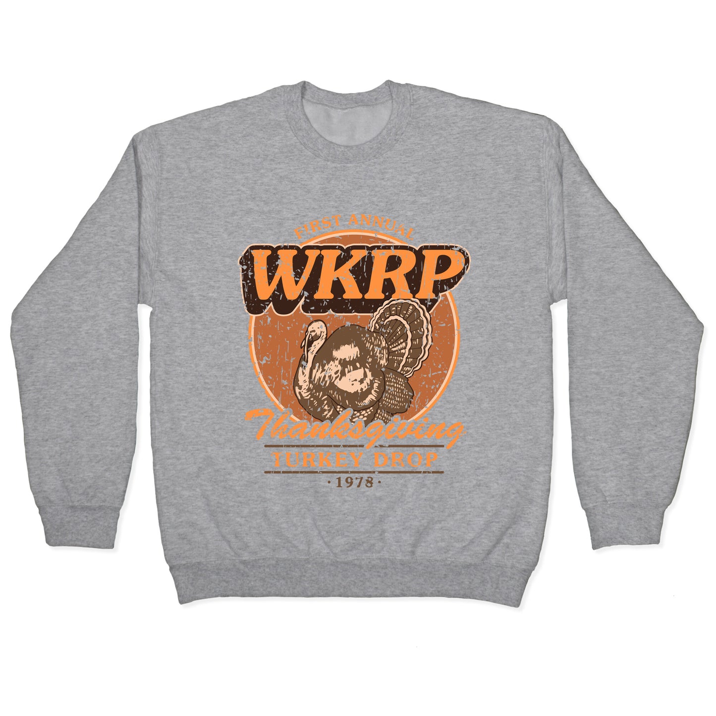 WKRP Turkey Drop Crewneck Sweatshirt