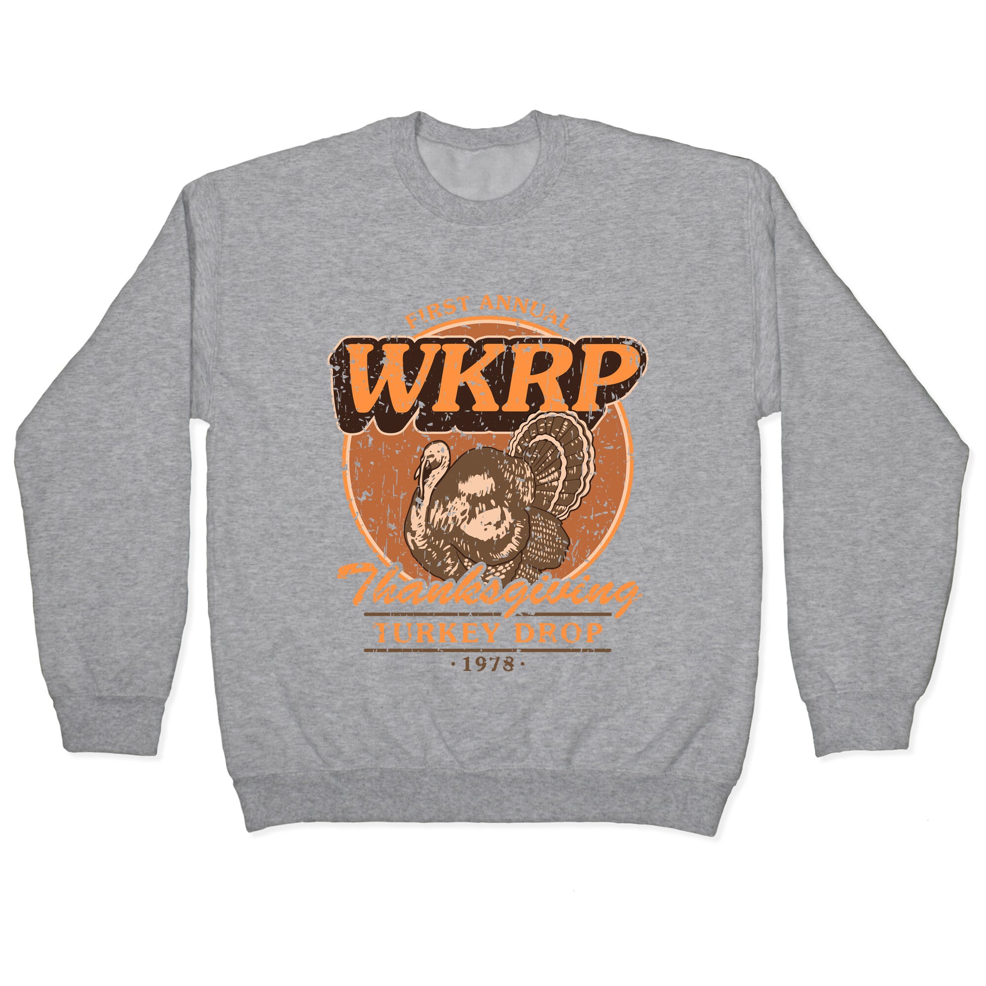 WKRP Turkey Drop Crewneck Sweatshirt