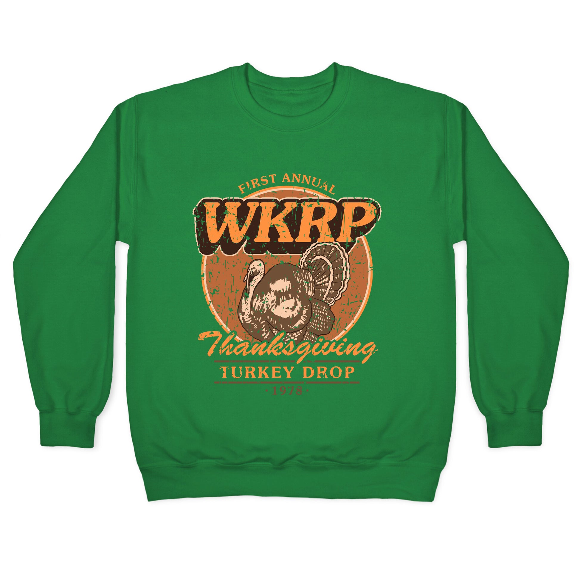 WKRP Turkey Drop Crewneck Sweatshirt