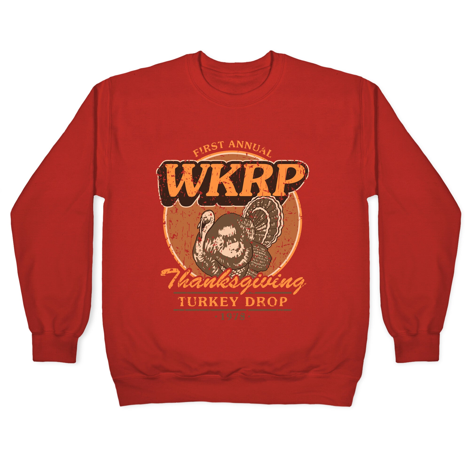 WKRP Turkey Drop Crewneck Sweatshirt