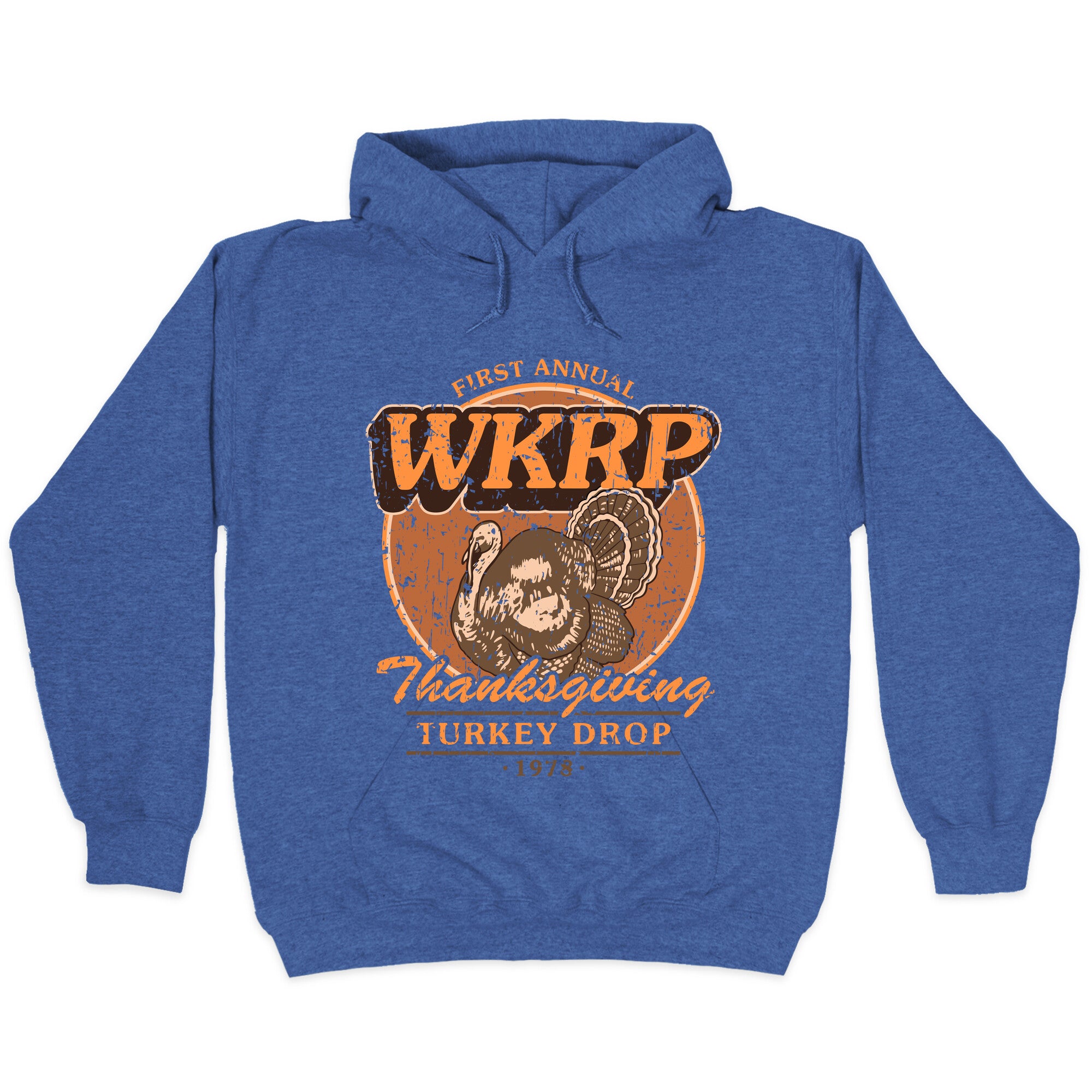 WKRP Turkey Drop Hoodie