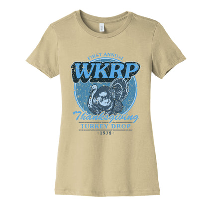 WKRP Turkey Drop Womens Cotton Tee