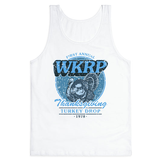 WKRP Turkey Drop Tank Top