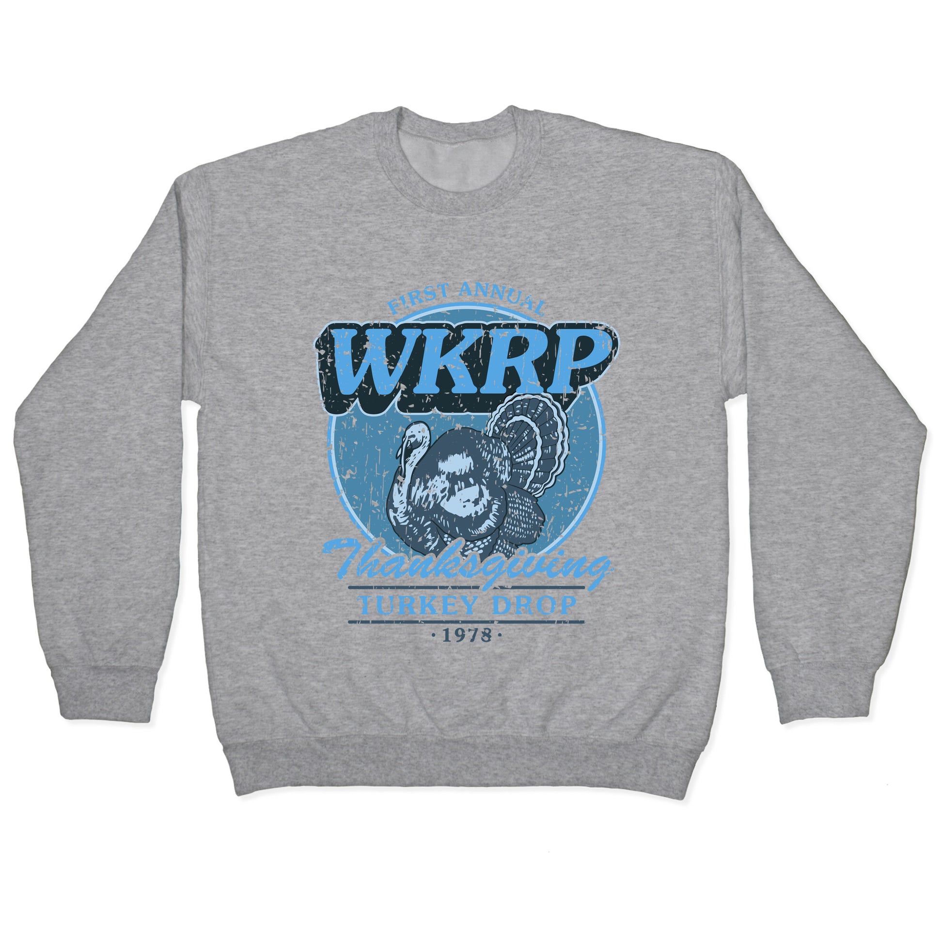 WKRP Turkey Drop Crewneck Sweatshirt