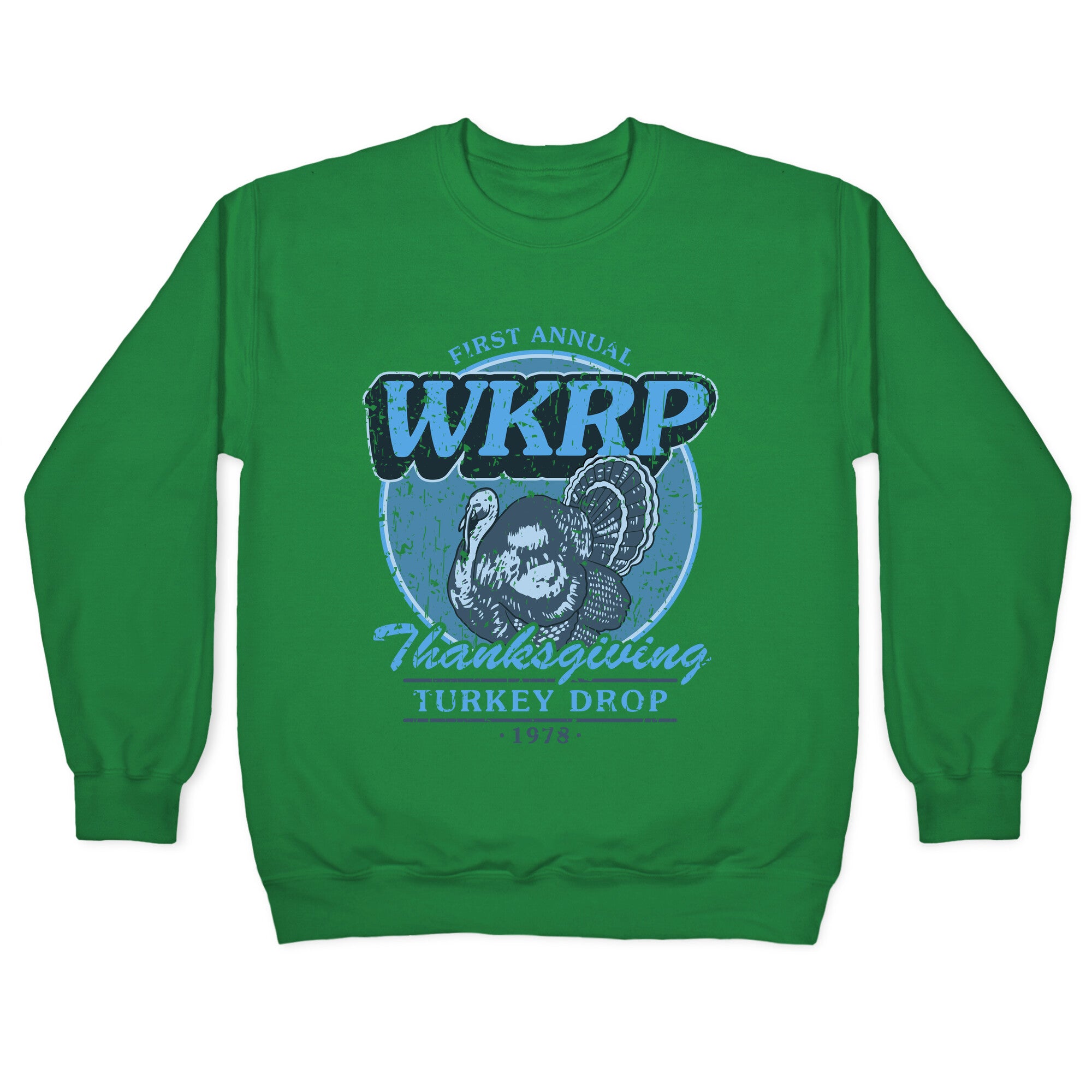 WKRP Turkey Drop Crewneck Sweatshirt