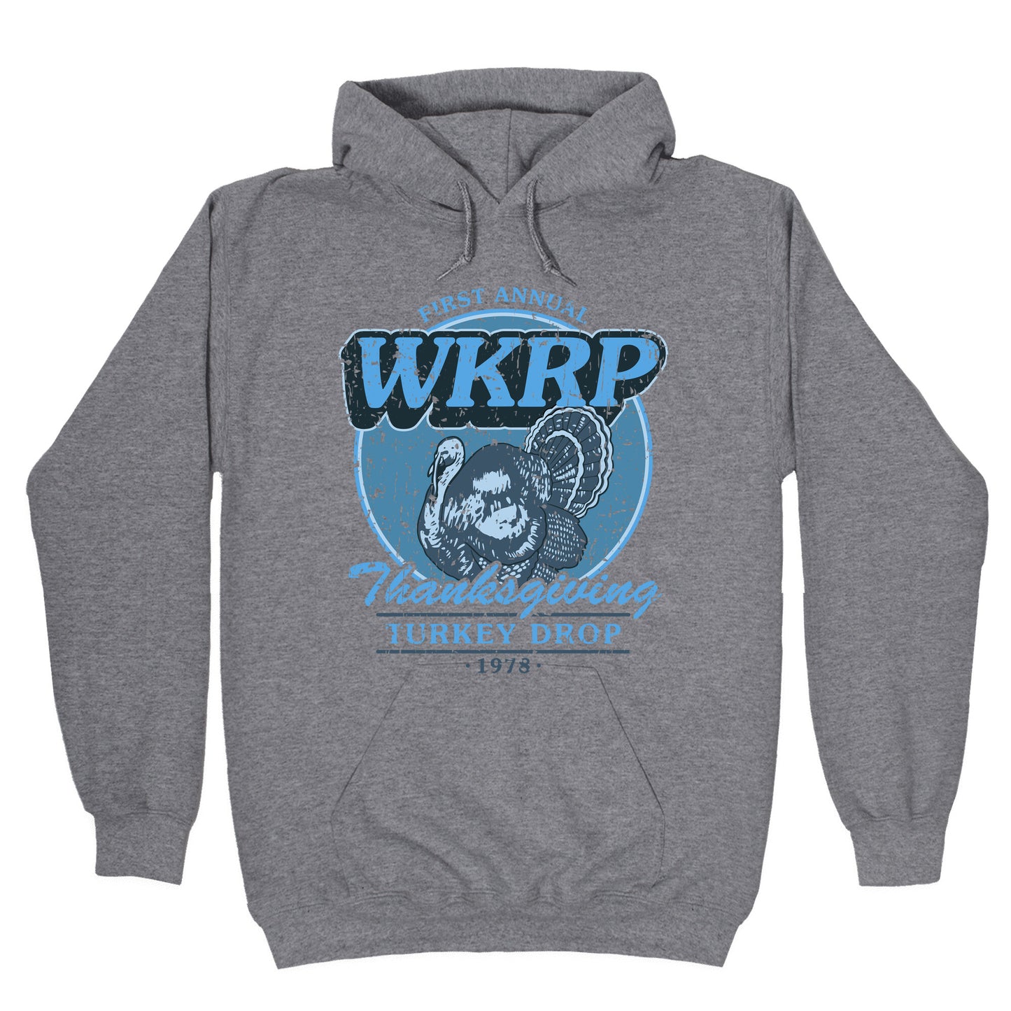 WKRP Turkey Drop Hoodie