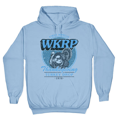 WKRP Turkey Drop Hoodie